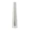 Silver Stainless Steel Metal Minimalistic Tall Floor Cone Vase